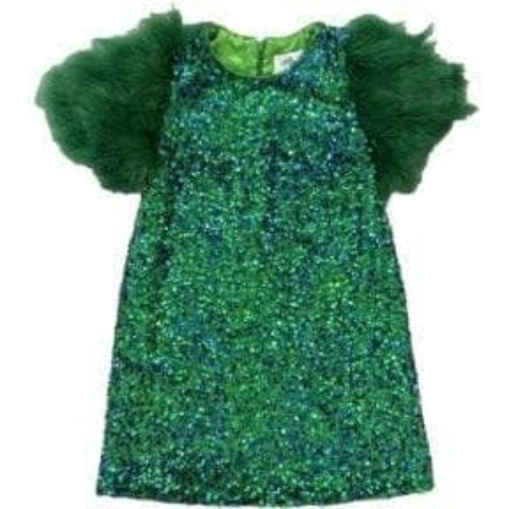 Lola + the Boys Green Sequin Dress